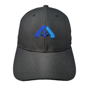 Albertsons Strapback Hat Black One Size Adjustable Embroidered Image Solutions
